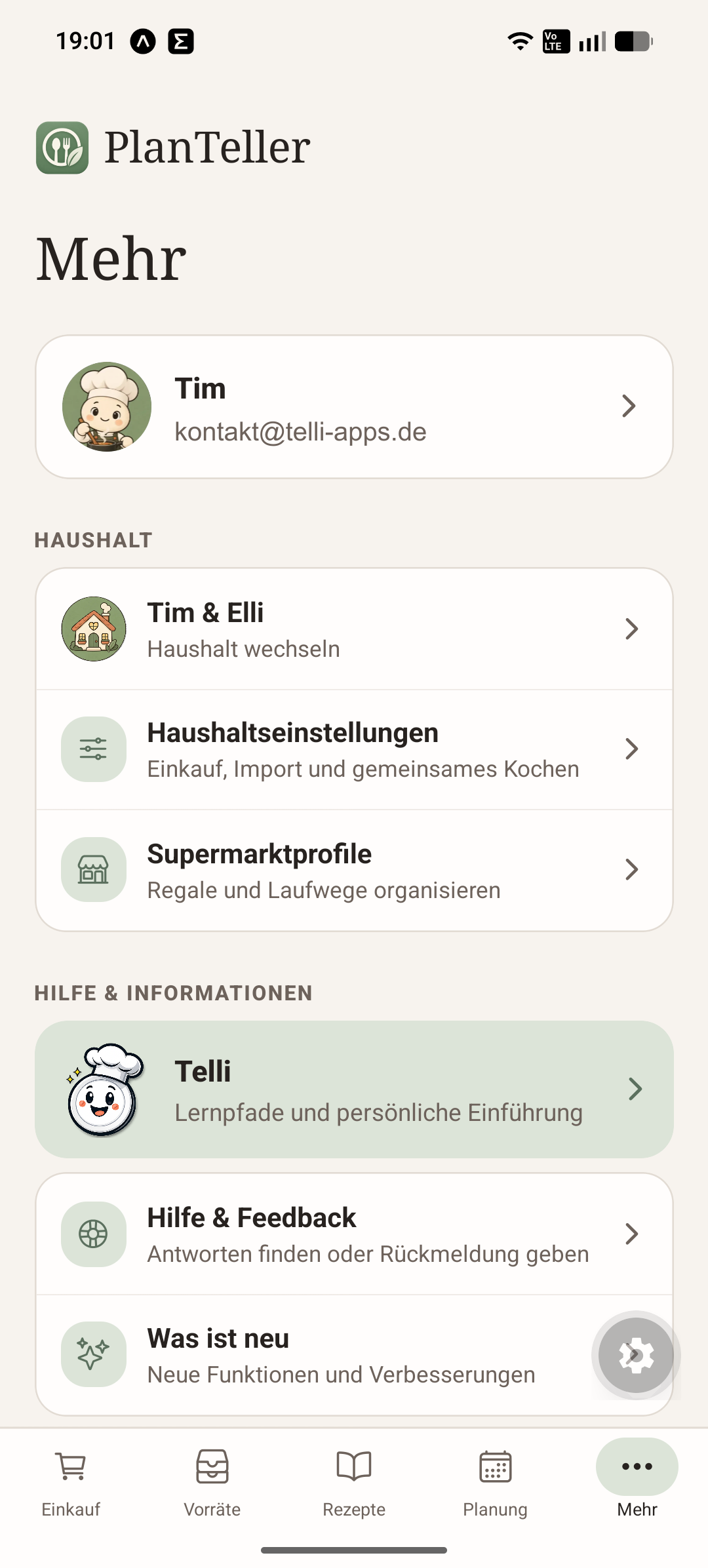 PlanTeller Mehr & Hilfe