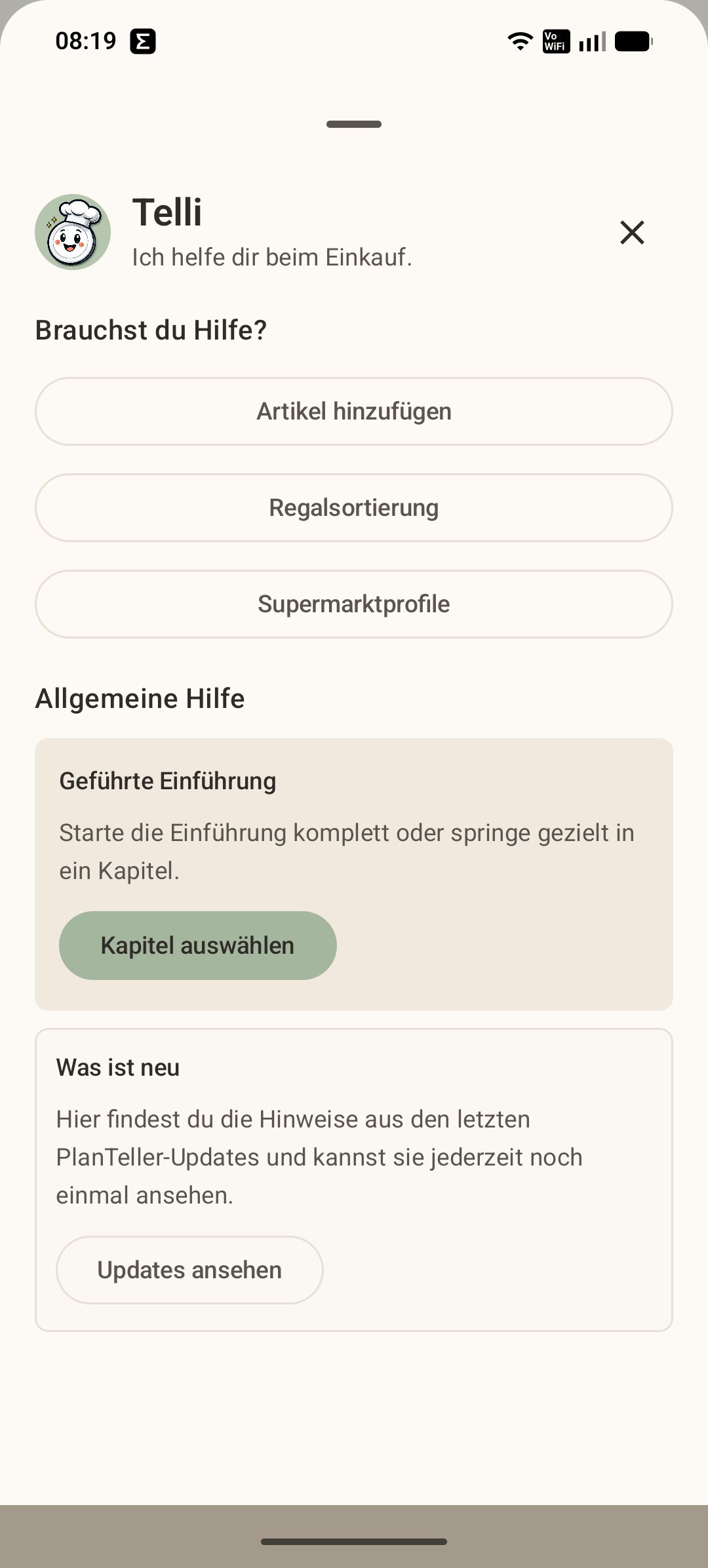 PlanTeller Telli-Küchenhelfer